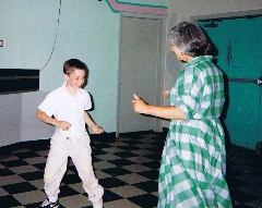 Ben Dorrough; Ruth Bennett McDougal Dorrough; dancing at Alice and Gordons 50th Anniversary Party